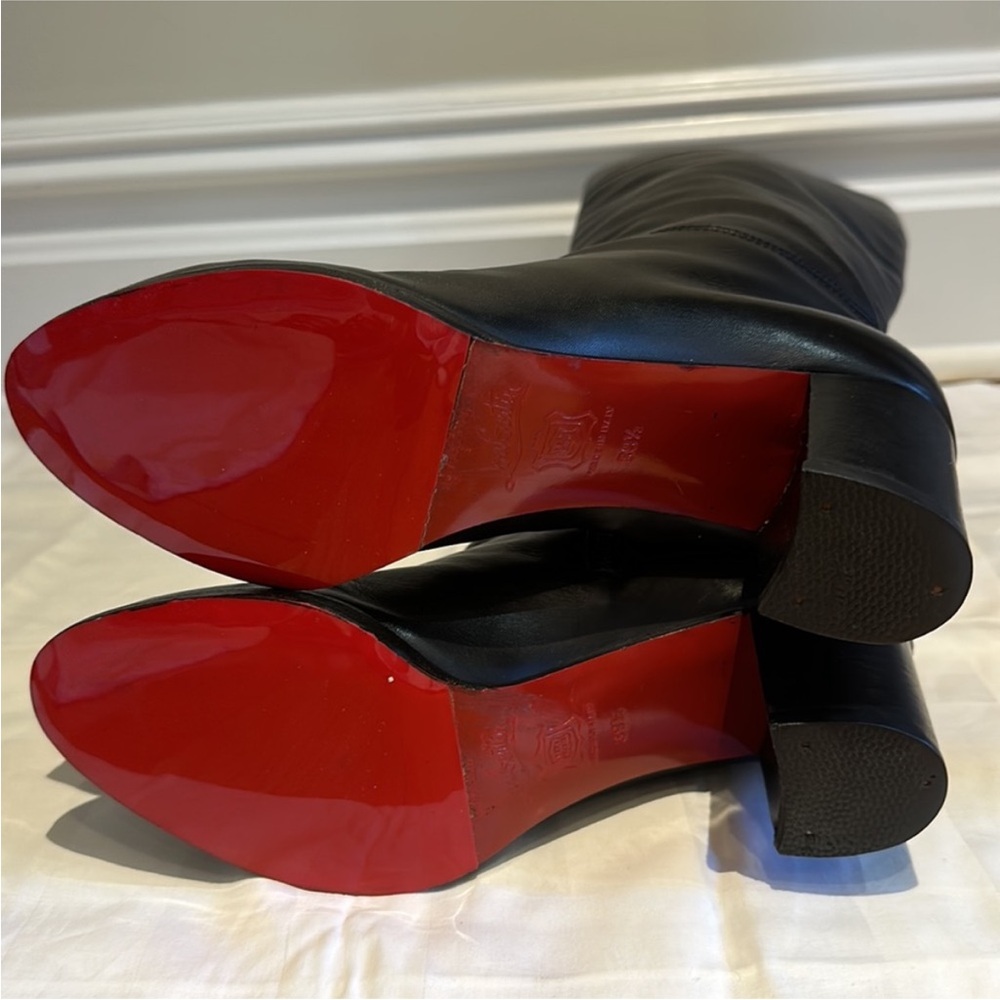 Christian Louboutin Black Heeled Boots - Picture 5 of 16